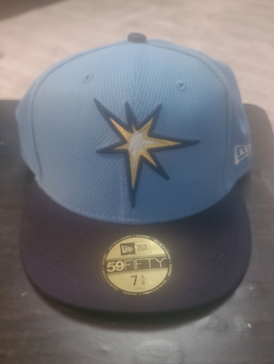 New Era Other - Tampa Bay Devil Rays New Era Light Blue and Navy 59FIFTY Star Logo Fitted Hat